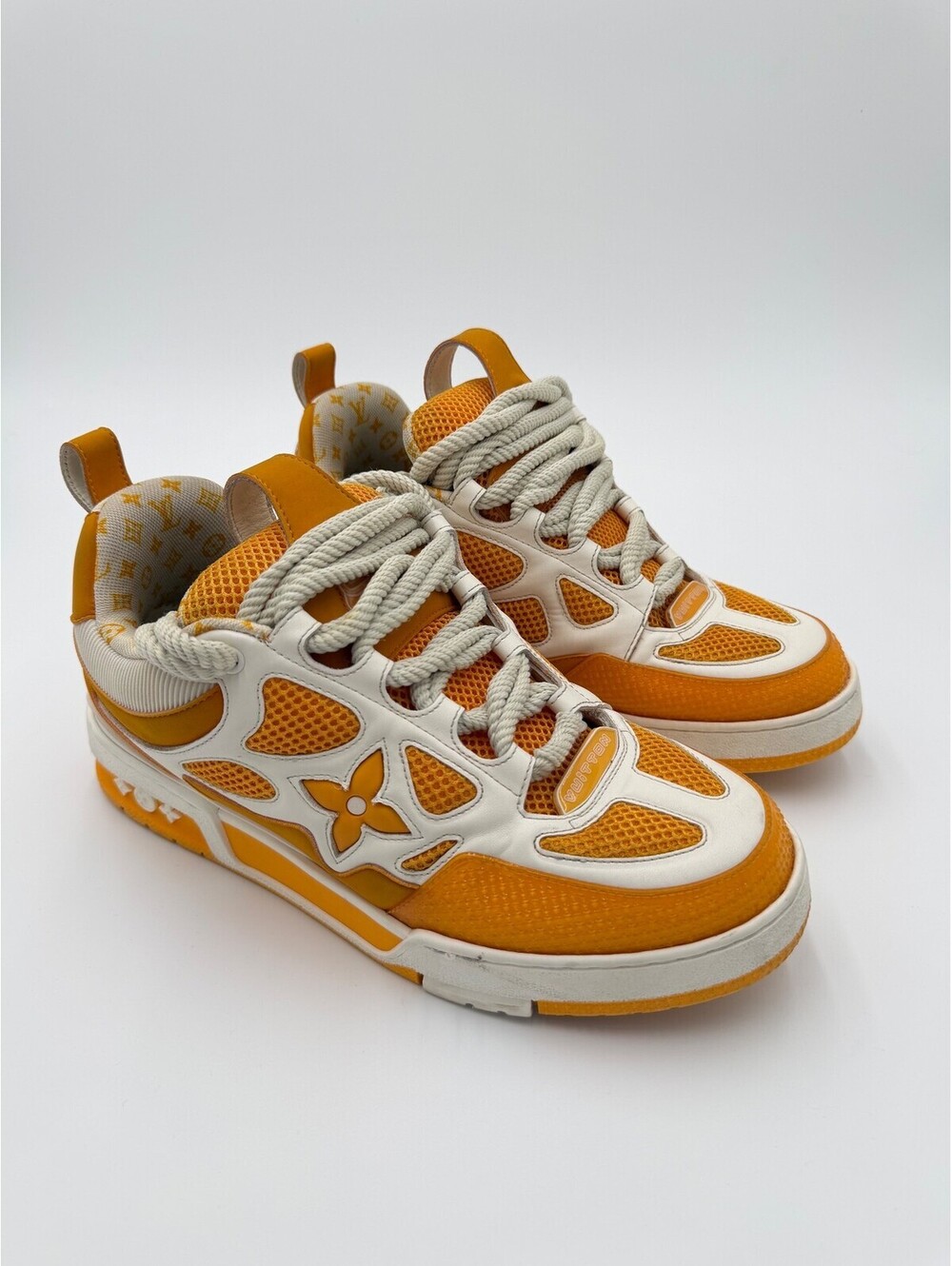 Louis Vuitton LV Trainer Yellow Sneakers Mens Size 9.5/42.5